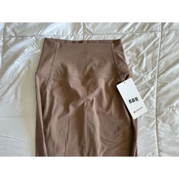 Lululemon Nulu Slim-Fit High-Rise Skirt, TPTC, Size 4, Brown Taupe Stretchy NWT